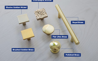 Top Gold & Brass Hardware Finishes and Key Differences