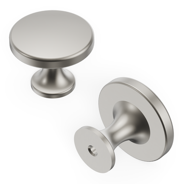 1-3/8 inch (35mm) Forge Cabinet Knob - Satin Nickel